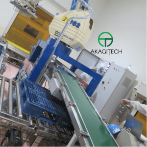 End-of-Line Pallet Conveyor System – Automated pallet supply & return solution on demand.