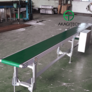 PVC、PU 帯電防止コンベヤベルト – アルミフレーム、フレキシブル設計、モデル ATAB-F-200-6.0