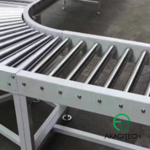 Băng Tải Cong Con Lăn Xích Inox 304 – Vận Chuyển Hàng Linh Hoạt, Bền Bỉ